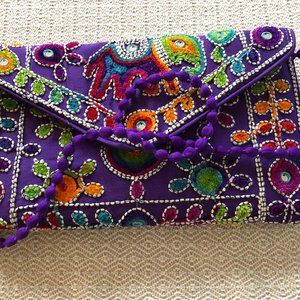 Embroidered Purse